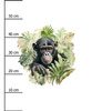 WATERCOLOR MONKEY - panel (60cm x 50cm) Waterproof woven fabric