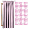 PINK HOUNDSTOOTH / WHITE - single jersey with elastane