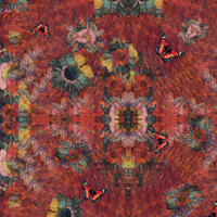 ANIMALS MANDALA WZ.11 - tkanina bawełniana