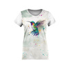T-SHIRT DAMSKI - WATERCOLOR HUMMINGBIRD - zestaw do uszycia XS