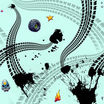 TIRE MARKS M. 3 - Wasserabweisende Webware