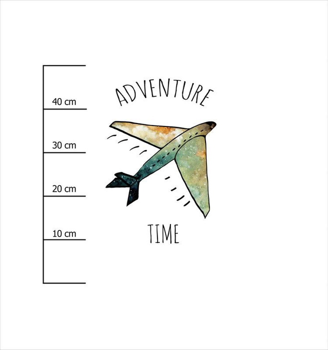 ADVENTURE TIME / galaktická cesta - PANEL SINGLE JERSEY 75cm x 80cm