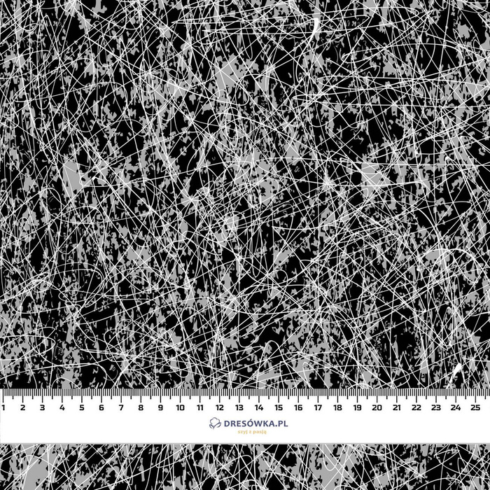 SCRIBBLE WZ. 3 - dzianina pętelkowa z elastanem ITY