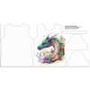 T-SHIRT DAMSKI - WATERCOLOR DRAGON - zestaw do uszycia M