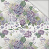 FLOWERS ELEPHANTS FAMILY - looped knit fabric