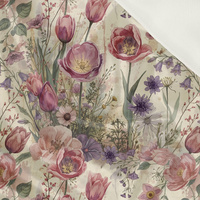 PASTEL FLOWERS WZ. 30 - Satyna