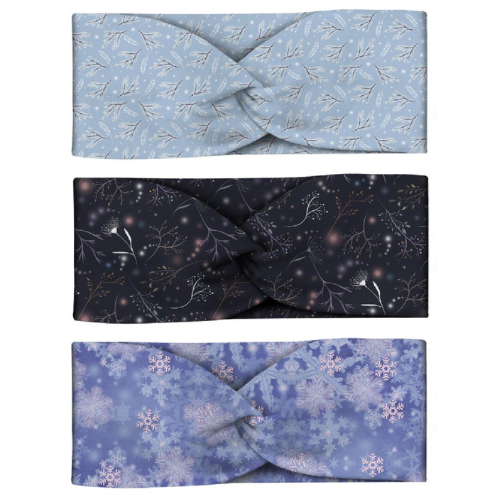 HEADBAND AND HAIR ELASTIC 3KPL - PATTERN 10 - sewing set 4-8