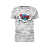HERREN T-SHIRT - COMICS / yeah (blau - rot) - Single Jersey M