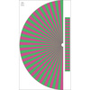 Panel kalhot "MAXI" - Viskózový jersey - PINK-GREEN STRIPES