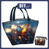 Torba XL z saszetką 2 w 1 - STAINED GLASS WZ.7 - zestaw do uszycia
