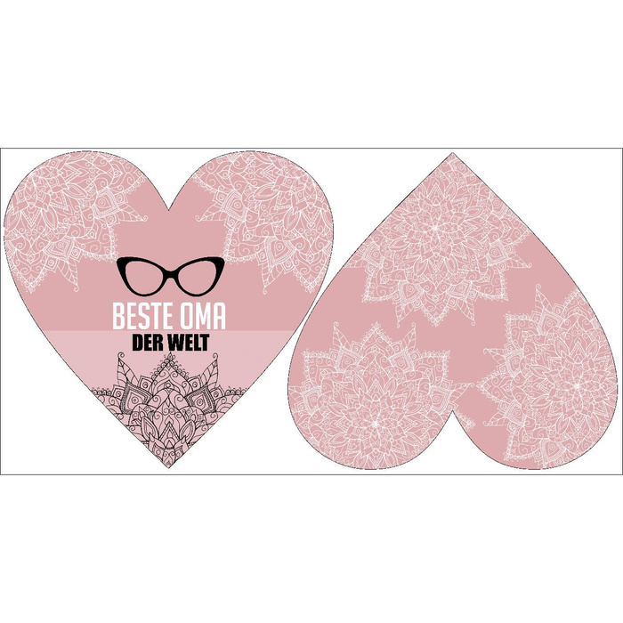 OZDOBNÝ POLŠTÁŘ SRDCE - BESTE OMA DER WELT