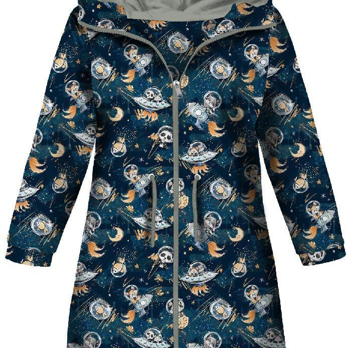 KIDS PARKA (ARIEL) - SPACE CUTIES pat. 9 (CUTIES IN THE SPACE) - softshell (134/140)