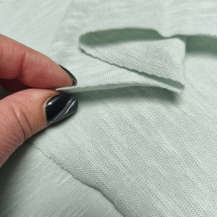 "FLAME" cotton jersey 170g - LIGHT MINT D-86