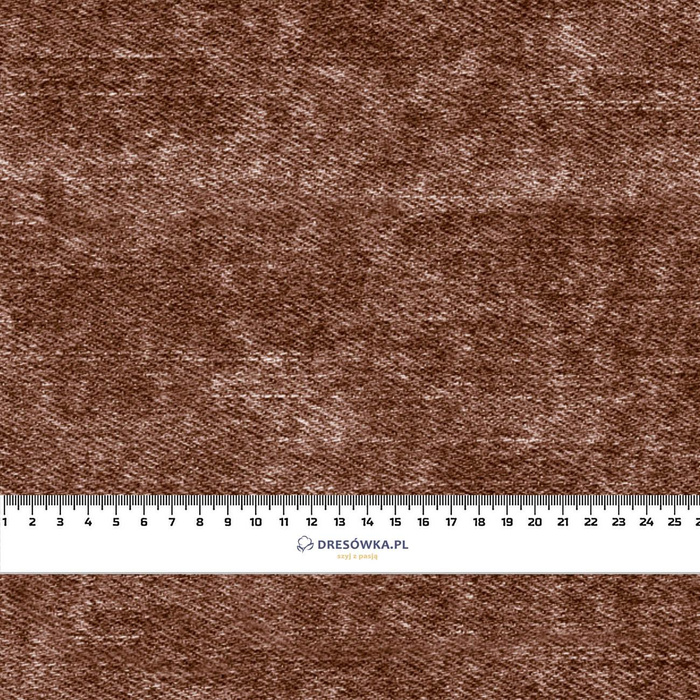 ROZŘEZANÝ JEANS (hnědá) - softshell