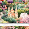FAIRY WORLD wz.3 (GARDEN) - Cotton woven fabric