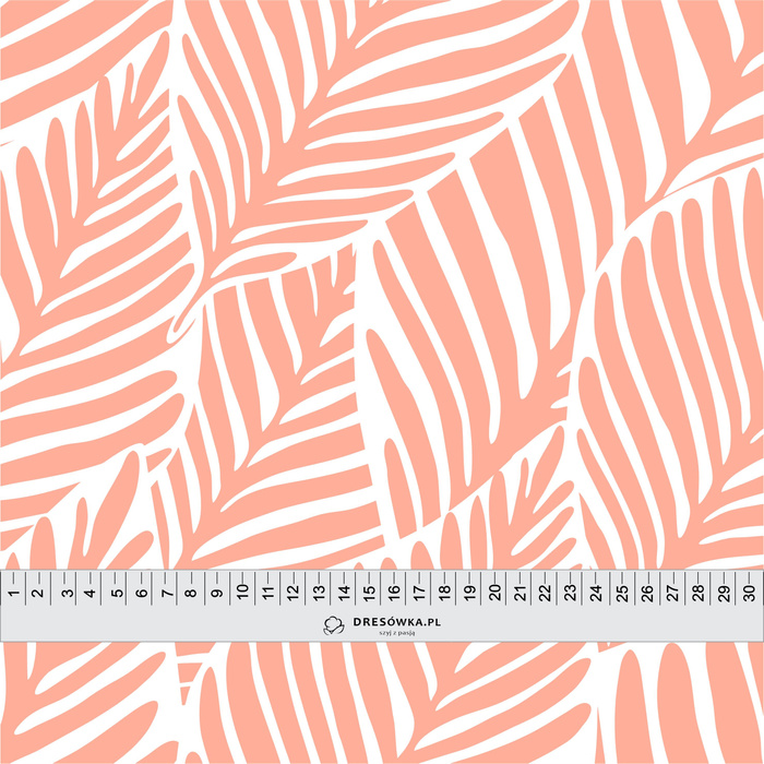 LEAVES WZ. 2 (apricot) - Single Jersey