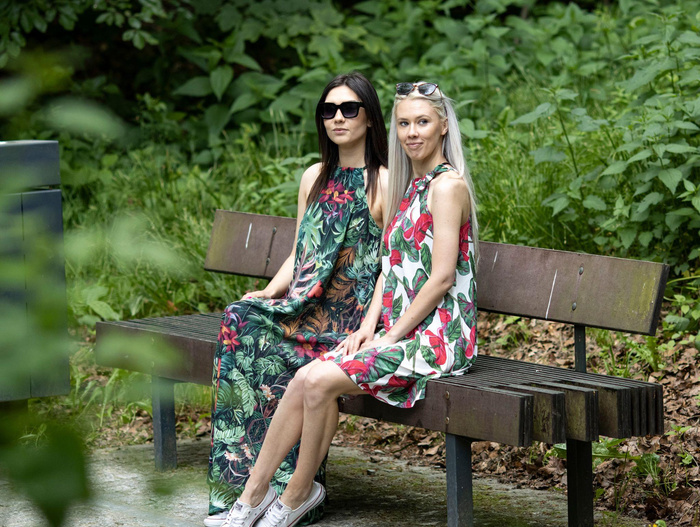 ŠATY "DALIA" MAXI (XXS-XS) -  FLOWERS vz.48 - Sada šití