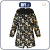 KIDS PARKA (ARIEL) - PANDY / FLOWERS - sewing set (122/128)