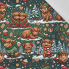CHRISTMAS HIGHLAND COWS - Baumwoll Webware