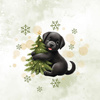 WINTER ANIMALS wz.10 - panel (60cm x 50cm) Wasserabweisende Webware
