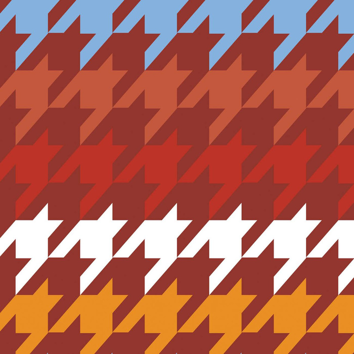 COLORFUL HOUNDSTOOTH (big) - looped knit fabric