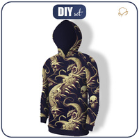 MEN’S HOODIE (COLORADO) - DRAGON SKULLS - sewing set