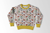 FOREST ANIMALS PAT. 2 / WHITE (COLORFUL AUTUMN) - Cotton woven fabric