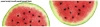 Panel na spódnicę z koła - WATERMELON