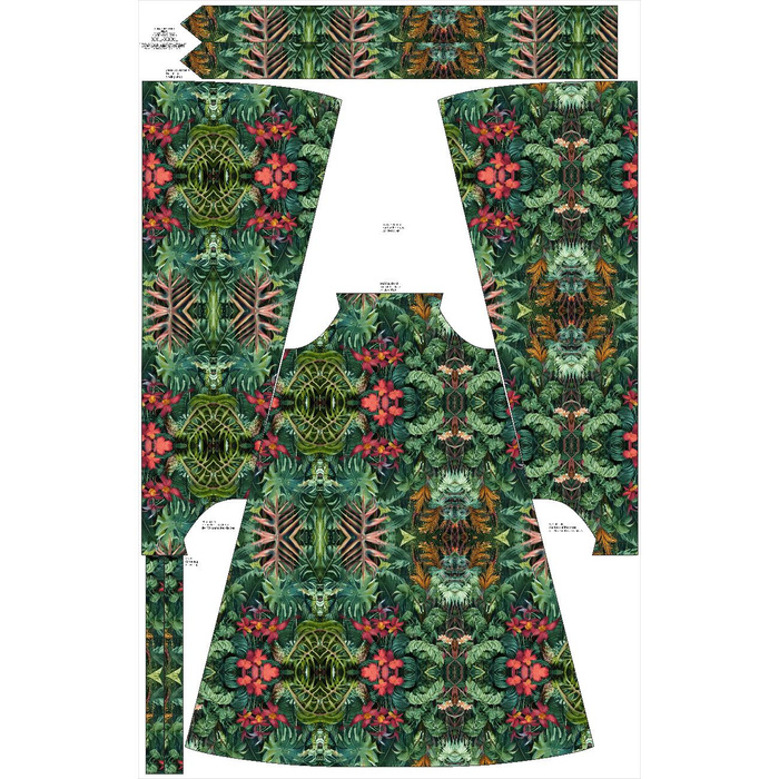 SUKIENKA "DALIA" MAXI - WILD JUNGLE WZ. 1 - zestaw do uszycia S-M