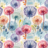 PASTEL FLOWERS WZ.16- Welur tapicerski