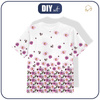 KINDER T-SHIRT- FLOWERS AND CLOVER (IN THE MEADOW) - Single Jersey (104/110)