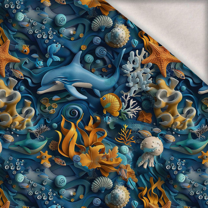 By the Sea Wz. 7 - teplákovina počesaná s elastanem ITY