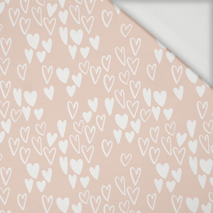 SERDUSZKA BĄBELKI / JASNY RÓŻ (BIRDS IN LOVE) - Viscose jersey