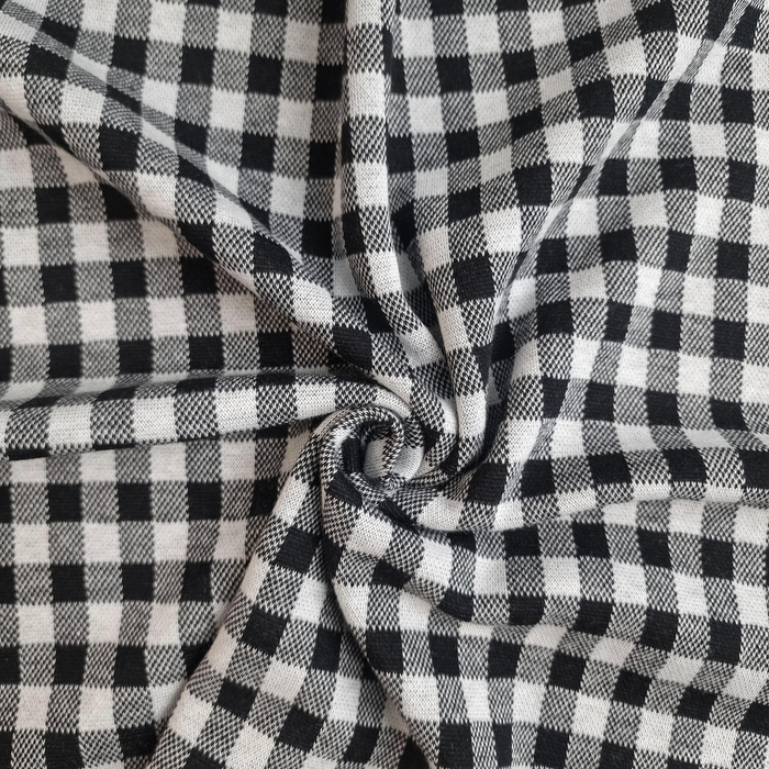CHECK schwarz und weiß - Jacquard