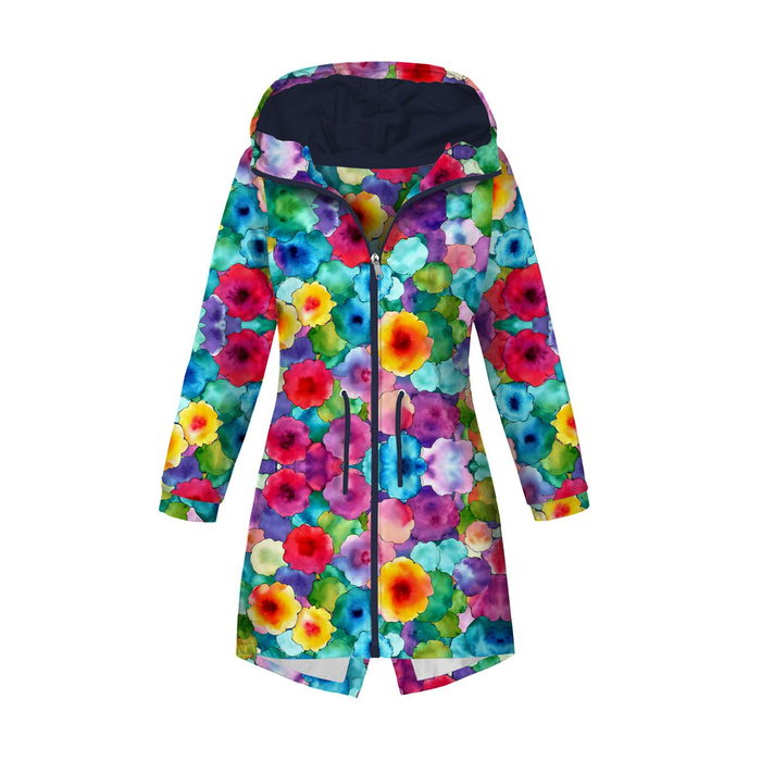 WOMEN'S PARKA (ANNA) - COLORFUL ABSTRACTION pat. 2 - softshell XL