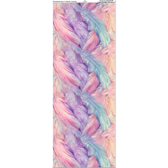 GYM BAG - FEATHERS pat. 1 - big
