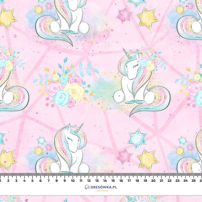 UNICORNS AND FLOWERS pat. 2 (WONDERLAND) - Viscose jersey