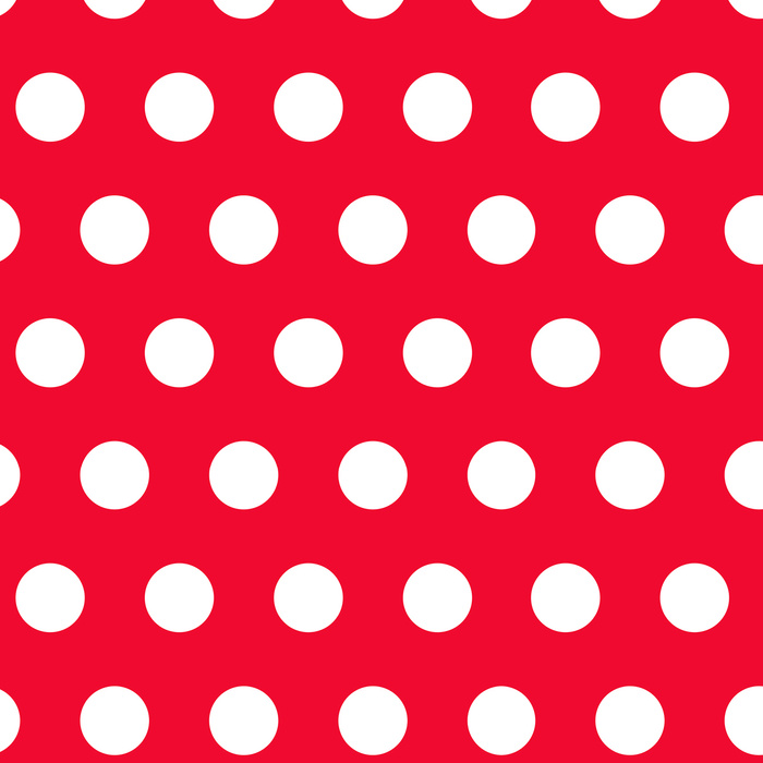 RED POLKA DOTS - Mušelín bavlněný