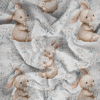 HAPPY BUNNY WZ. 6 - Cotton muslin