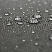 Waterproof woven fabric linen imitation - DARK GREY