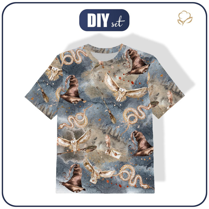 KID’S T-SHIRT - MAGICAL WORLD MIX pat. 2 (MAGIC) - Single Jersey (140/146)