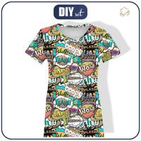 T-SHIRT DAMSKI - KOMIKS (kolorowy) - single jersey