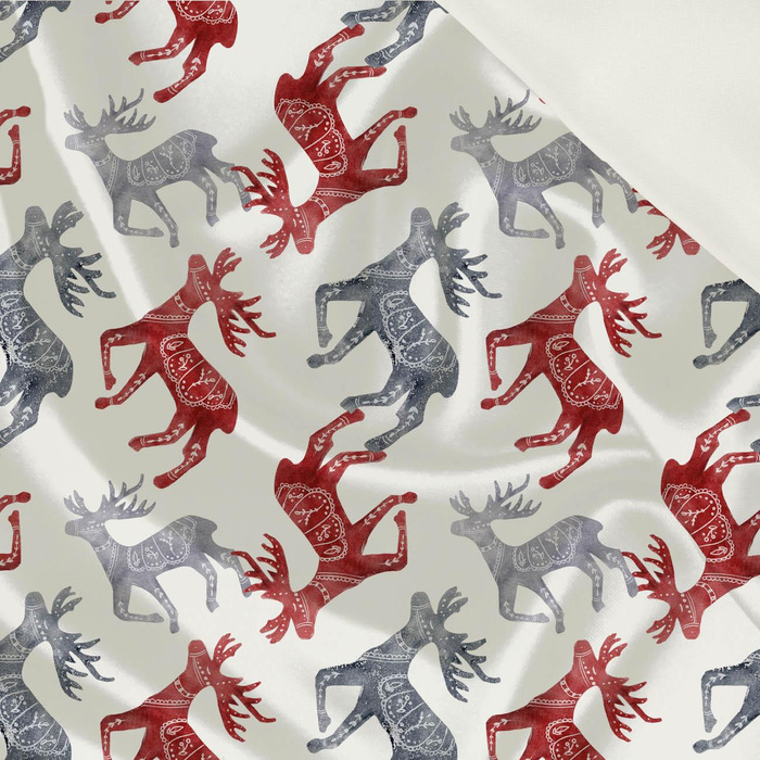 100cm REINDEERS  (NORDIC CHRISTMAS) - Satin