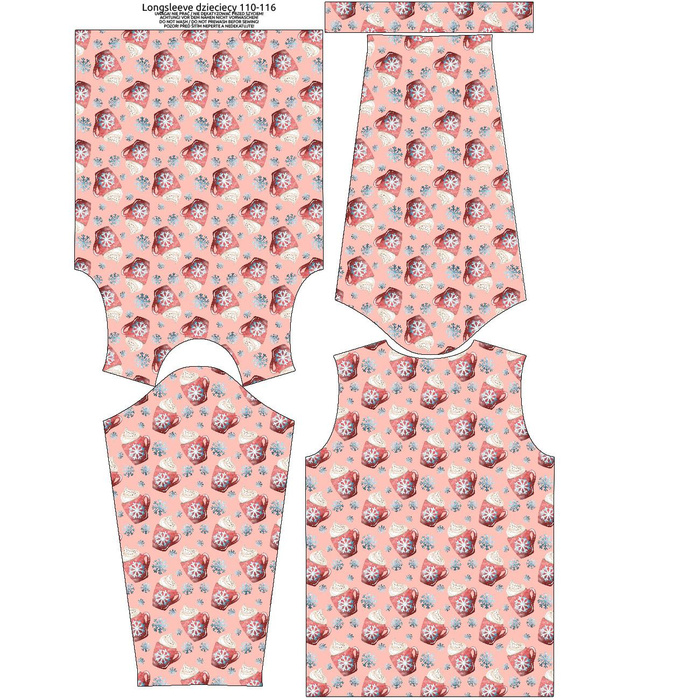 Longsleeve - HOT CHOCOLATE (CHRISTMAS SEASON) - single jersey (122/128)