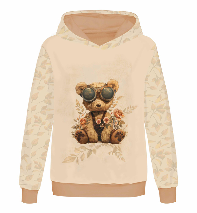 BEAR STEAMPUNK FOREST PAT. 2 - SINGLE JERSEY PANORAMIC PANEL (60cm x 155cm)