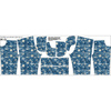 KID`S SHORTS (RIO) - MARINE pat. 4 - looped knit fabric (110/116)