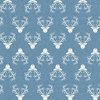 RENTIERKOPFE / ACID WASH - blau -  Sommersweat