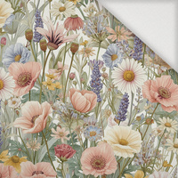 PASTEL FLOWERS WZ. 35 - Woven Fabric for tablecloths