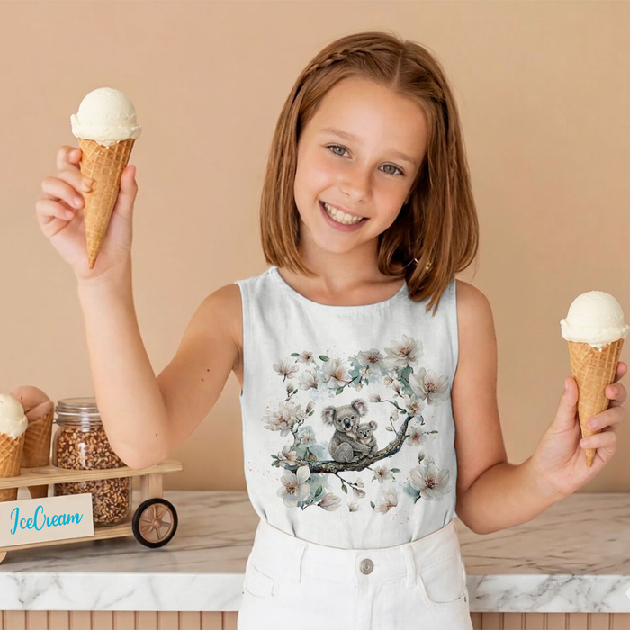 KOALA FAMILY - panel (60cm x 50cm) dzianina pętelkowa