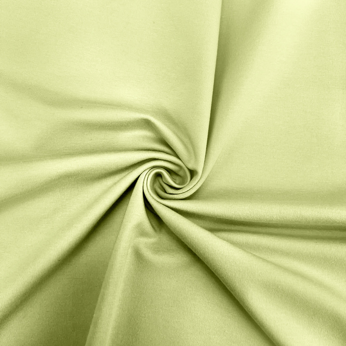 French Terry mit Elasthan - LIME CREAM (D-205)